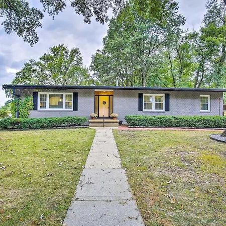Overland Park Home With Deck And Waterfall Pond!